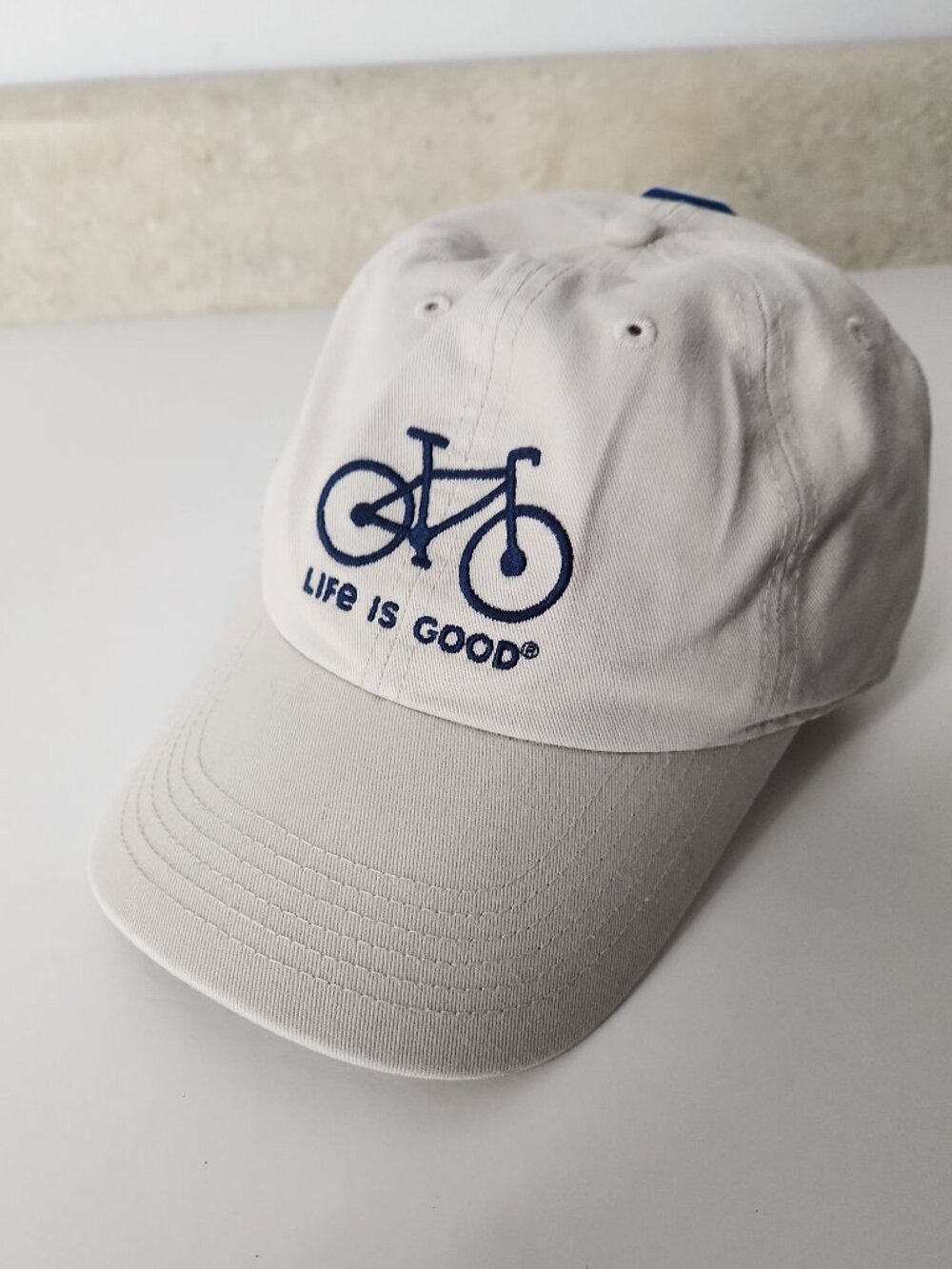 Life is Good bicycle embroidered baseball cap Adult One Size Adjustable unisex